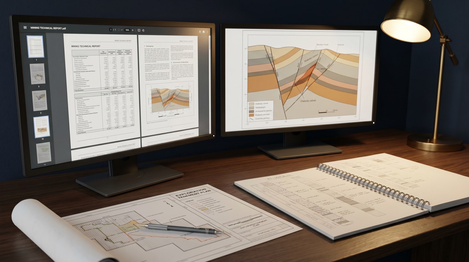 Technical Reporting & Data Room